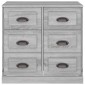 vidaXL Μπουφές Γκρι Sonoma 70x35,5x67,5 εκ. από Επεξεργασμένο Ξύλο