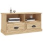 vidaXL Έπιπλο Τηλεόρασης Sonoma Δρυς 93x35,5x45 εκ. Επεξ. Ξύλο