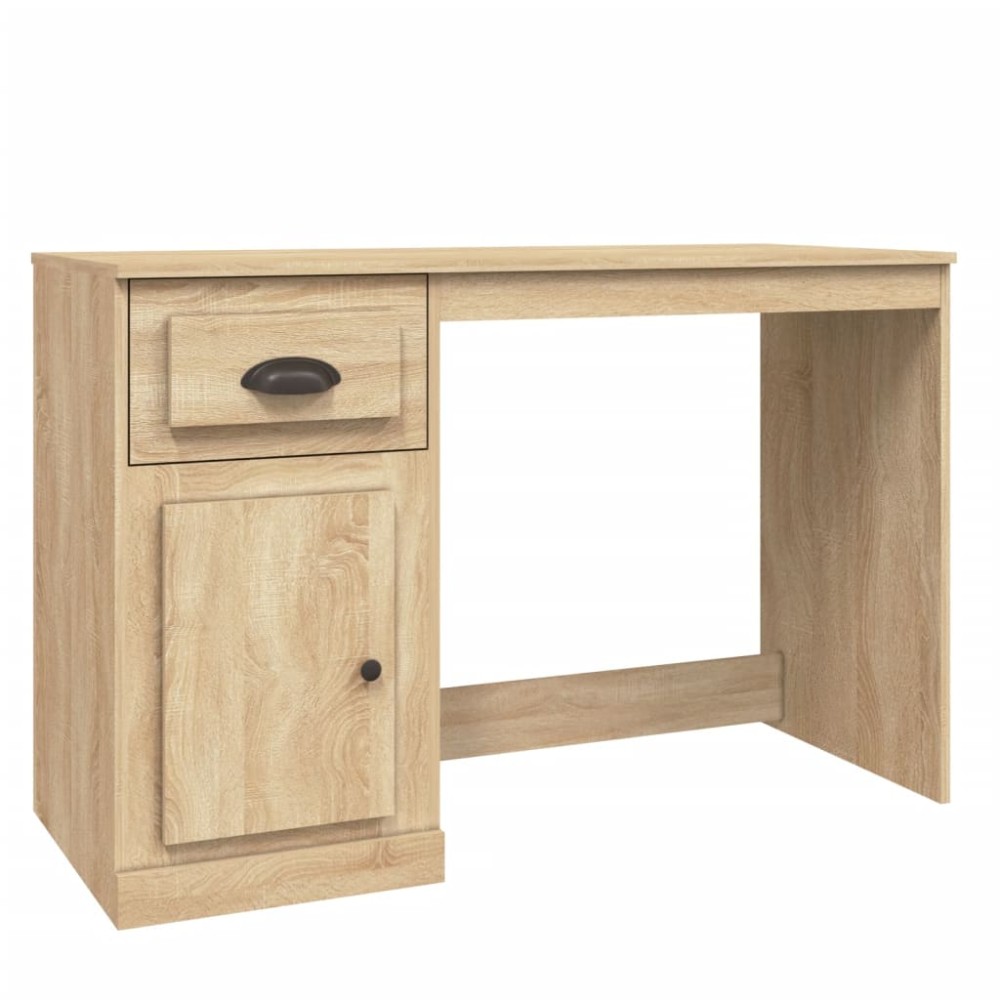 vidaXL Γραφείο με Συρτάρι Sonoma δρυς 115x50x75 εκ. Επεξεργασμένο Ξύλο