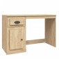 vidaXL Γραφείο με Συρτάρι Sonoma δρυς 115x50x75 εκ. Επεξεργασμένο Ξύλο