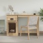 vidaXL Γραφείο με Συρτάρι Sonoma δρυς 115x50x75 εκ. Επεξεργασμένο Ξύλο