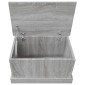 vidaXL Κουτί Αποθήκευσης Γκρι sonoma 50x30x28 εκ. Επεξεργασμένο Ξύλο