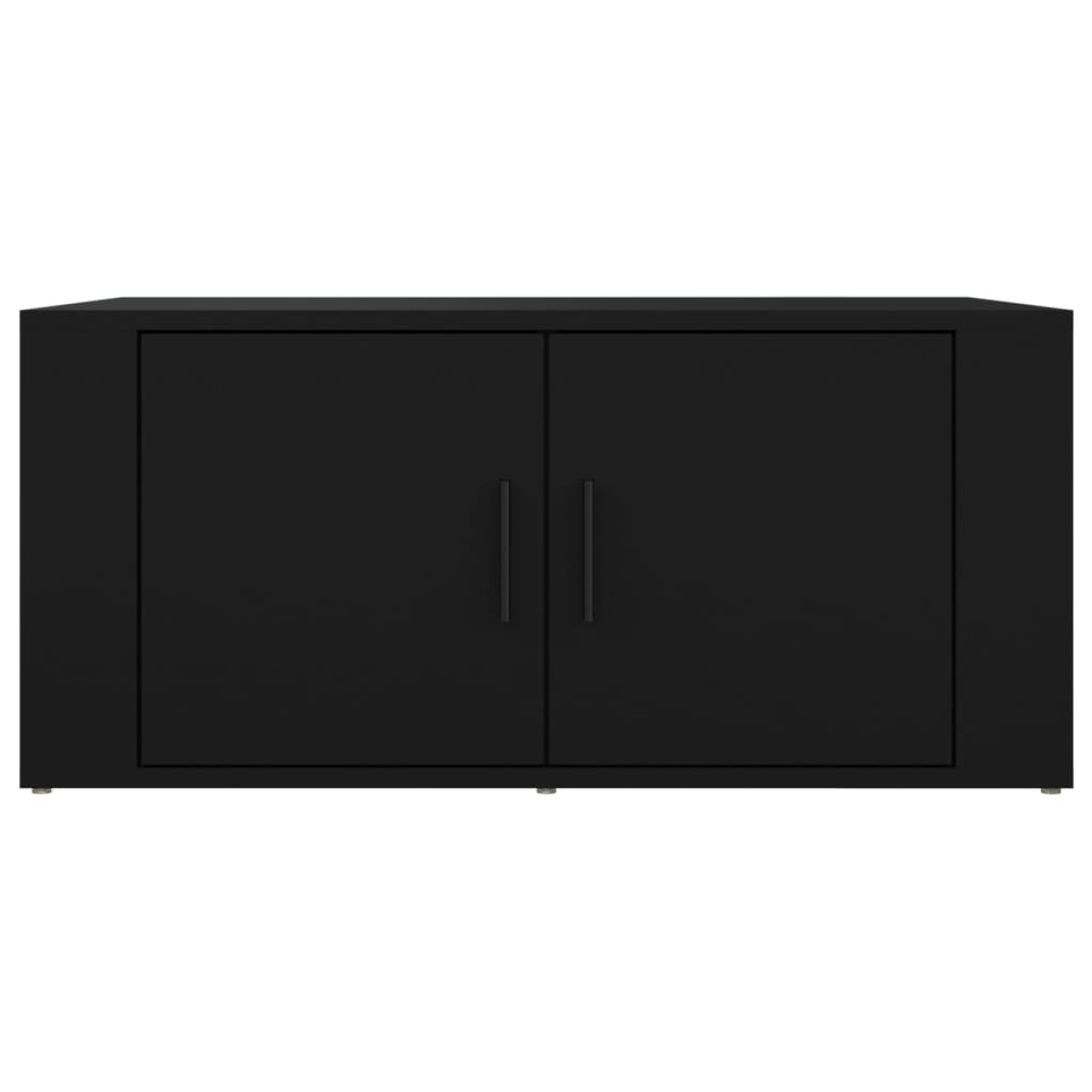 vidaXL Τραπεζάκι Σαλονιού Μαύρο 80x50x36 εκ. Επεξεργασμένο Ξύλο