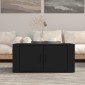 vidaXL Τραπεζάκι Σαλονιού Μαύρο 80x50x36 εκ. Επεξεργασμένο Ξύλο