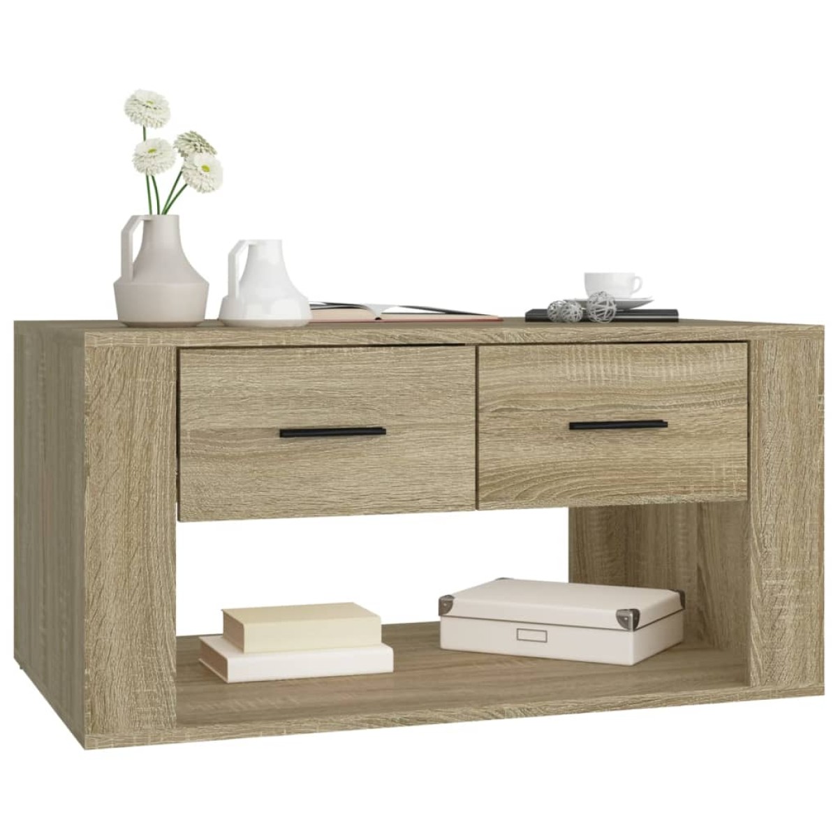 vidaXL Τραπεζάκι Σαλονιού Sonoma Δρυς 80x50x40 εκ. Επεξεργασμένο Ξύλο