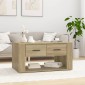 vidaXL Τραπεζάκι Σαλονιού Sonoma Δρυς 80x50x40 εκ. Επεξεργασμένο Ξύλο