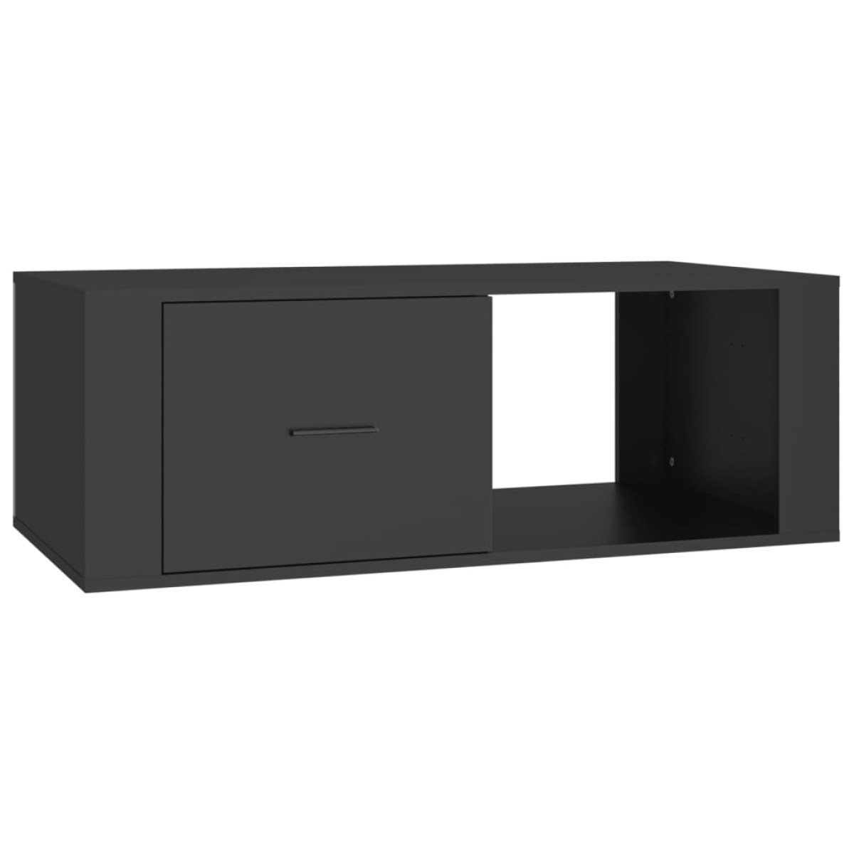 vidaXL Τραπεζάκι Σαλονιού Μαύρο 100x50,5x35 εκ. Επεξεργασμένο Ξύλο
