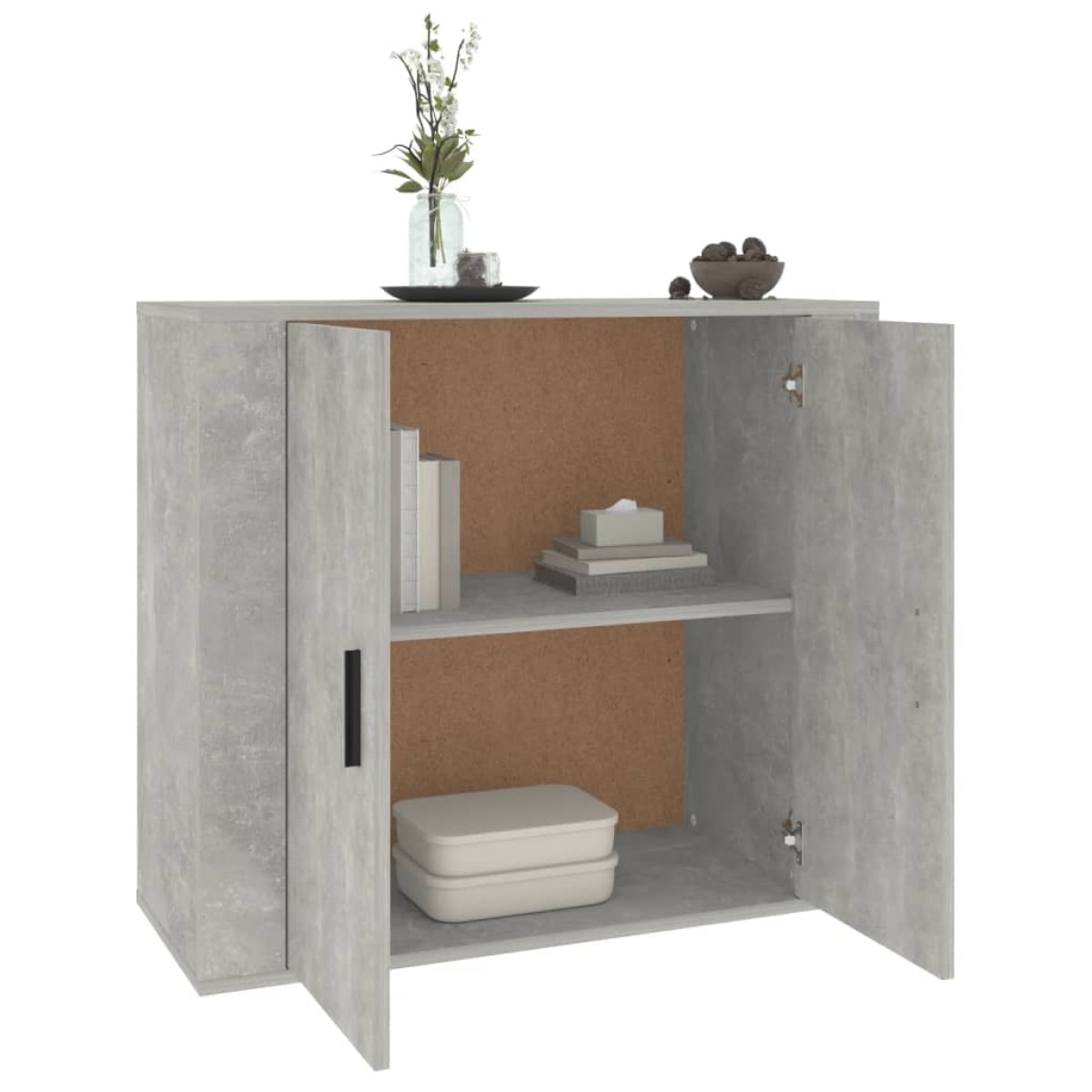 vidaXL Ντουλάπι Γκρι Σκυροδέματος 80x33x70 εκ. Επεξεργασμένο Ξύλο