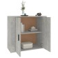 vidaXL Ντουλάπι Γκρι Σκυροδέματος 80x33x70 εκ. Επεξεργασμένο Ξύλο