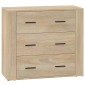 vidaXL Ντουλάπι Sonoma Δρυς 80x33x70 εκ. από Επεξεργασμένο Ξύλο