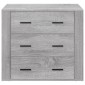 vidaXL Ντουλάπι Γκρι Sonoma 80x33x70 εκ. από Επεξεργασμένο Ξύλο