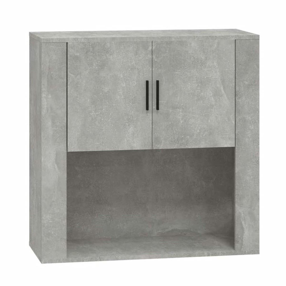 vidaXL Ντουλάπι Τοίχου Γκρι Σκυρ. 80x33x80 εκ. Επεξεργασμένο Ξύλο