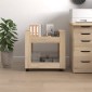vidaXL Γραφείο Τρόλεϊ Sonoma Δρυς 60x45x60 εκ. από Επεξεργασμένο Ξύλο