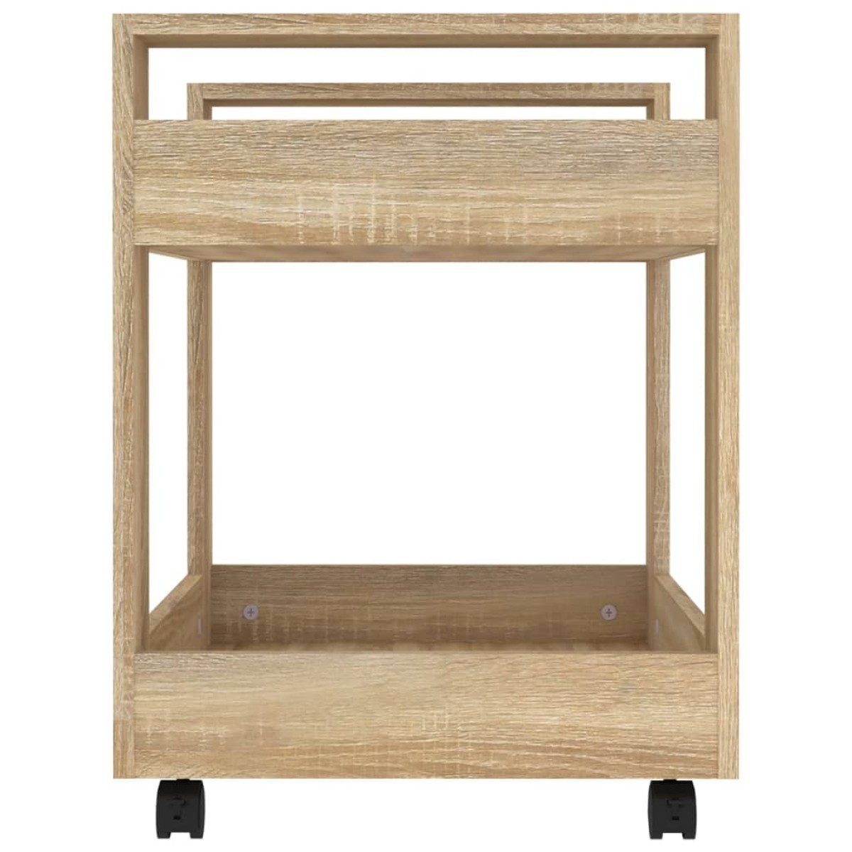 vidaXL Γραφείο Τρόλεϊ Sonoma Δρυς 60x45x60 εκ. από Επεξεργασμένο Ξύλο