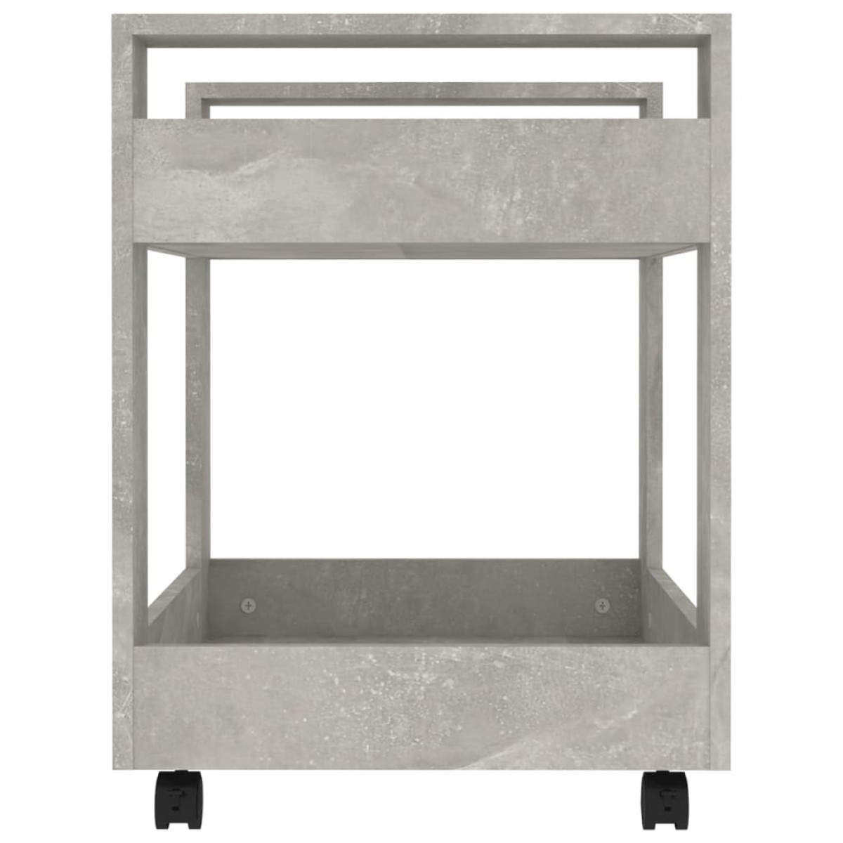 vidaXL Γραφείο Τρόλεϊ Γκρι Σκυρ. 60x45x60 εκ. από Επεξεργασμένο Ξύλο