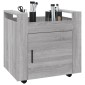vidaXL Γραφείο Τρόλεϊ Sonoma Γκρι 60x45x60 εκ. από Επεξεργασμένο Ξύλο