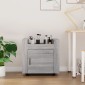 vidaXL Γραφείο Τρόλεϊ Sonoma Γκρι 60x45x60 εκ. από Επεξεργασμένο Ξύλο