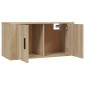 vidaXL Έπιπλο Τηλεόρασης Επιτοίχιο Sonoma Δρυς 80x34,5x40 εκ.