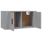 vidaXL Έπιπλα Τηλεόρασης Επιτοίχια Sonoma Δρυς 80x34,5x40 εκ