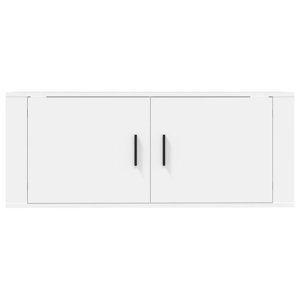 vidaXL Έπιπλο Τηλεόρασης Επιτοίχιο Λευκό 100x34,5x40 εκ.