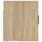 vidaXL Έπιπλο Τηλεόρασης Επιτοίχιο Sonoma Δρυς 100 x 34,5 x40  εκ.