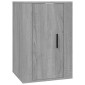 vidaXL Έπιπλα Τηλεόρασης Επιτοίχια 2 τεμ. Γκρι Sonoma 40x34,5x60 εκ.