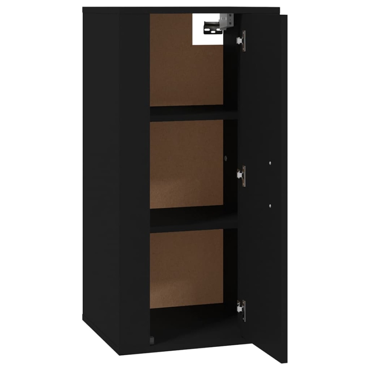 vidaXL Έπιπλο Τηλεόρασης Επιτοίχιο Μαύρο 40x34,5x80 εκ.