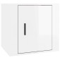 vidaXL Κομοδίνα Γυαλιστερό Λευκό 50 x 39 x 47 εκ.