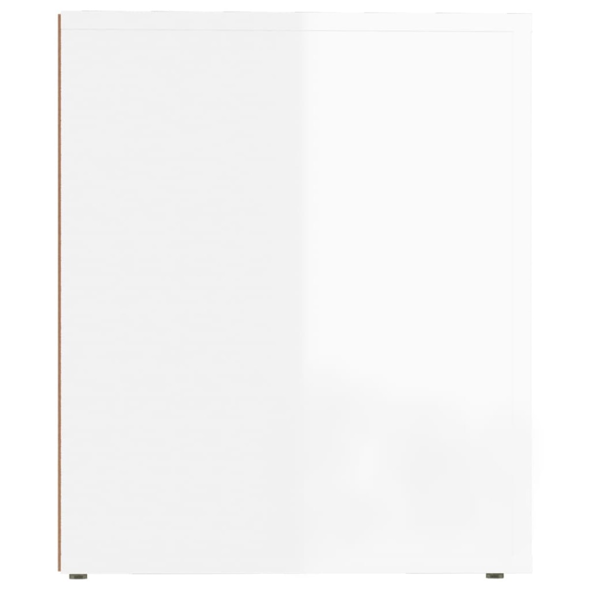 vidaXL Κομοδίνα Γυαλιστερό Λευκό 50 x 39 x 47 εκ.