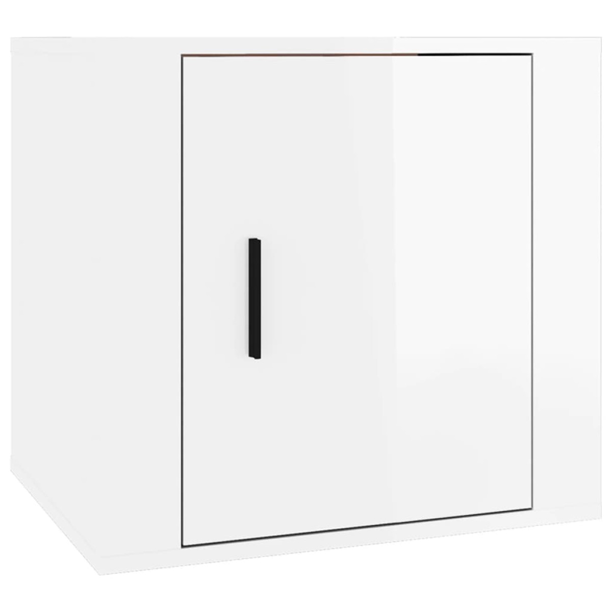 vidaXL Κομοδίνα 2 τεμ. Γυαλιστερό Λευκό 50x39x47 εκ.