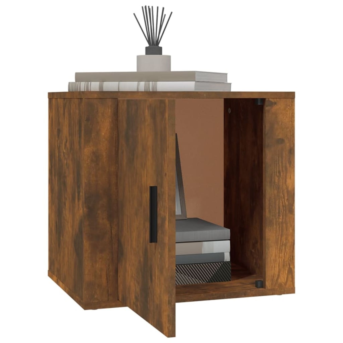 vidaXL Κομοδίνα 2 τεμ. Καπνιστή Δρυς 50x39x47 εκ.