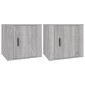 vidaXL Κομοδίνα 2 τεμ. Γκρι Sonoma 50x39x47 εκ.