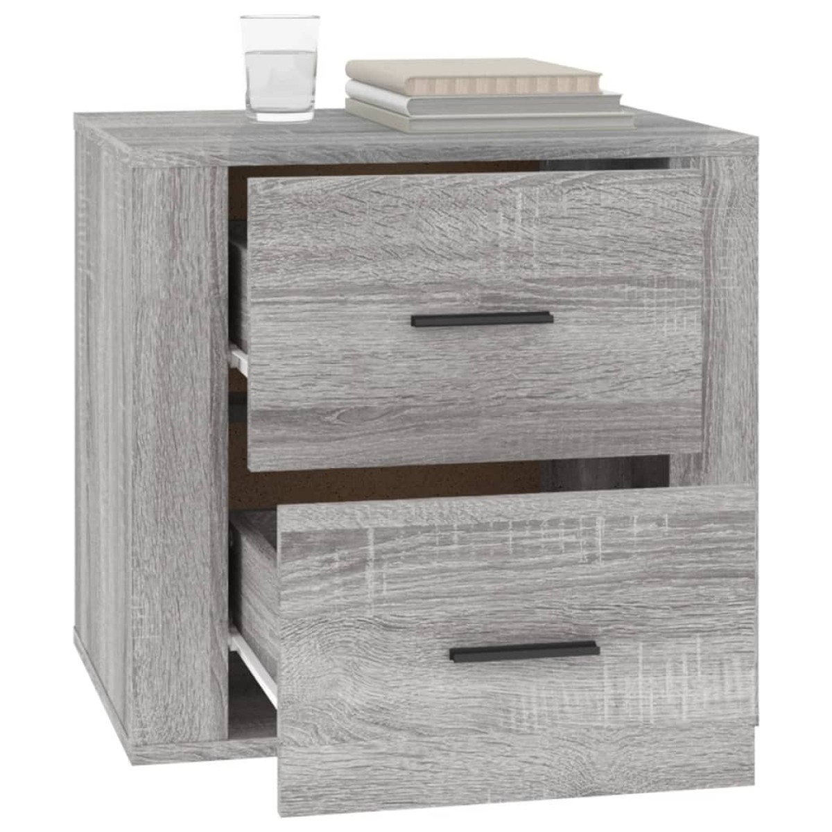 vidaXL Κομοδίνο Γκρι Sonoma 50x39x47 εκ.