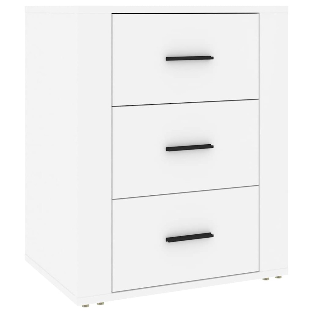 vidaXL Κομοδίνο Λευκό 50 x 36 x 60 εκ. από Επεξεργασμένο Ξύλο