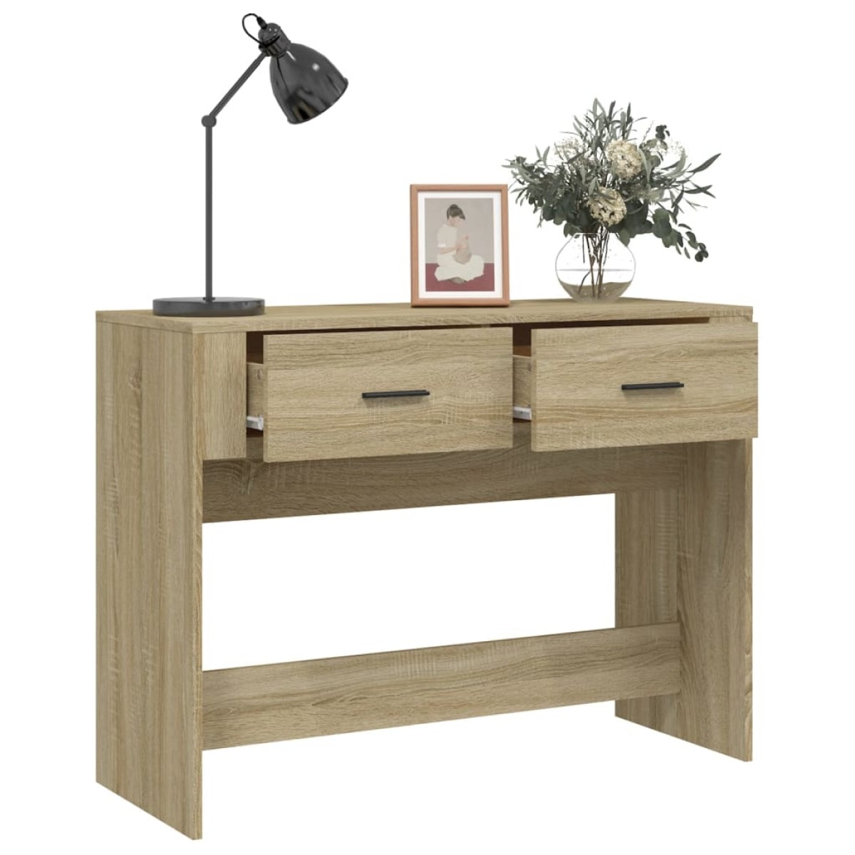 vidaXL Τραπέζι Κονσόλα Sonoma Δρυς 100x39x75 εκ. Επεξεργασμένο Ξύλο