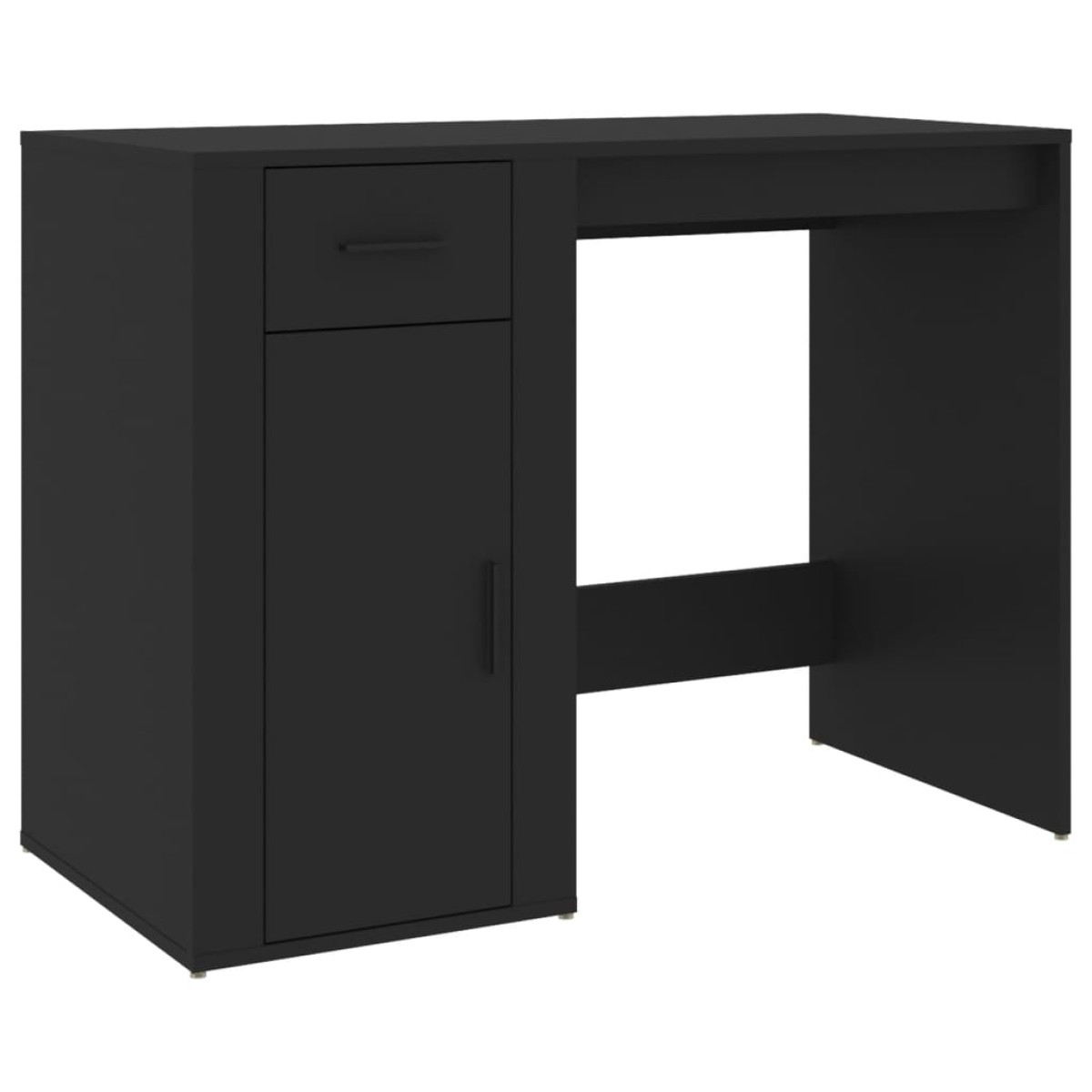 vidaXL Γραφείο Μαύρο 100x49x75 εκ. από Επεξεργασμένο Ξύλο