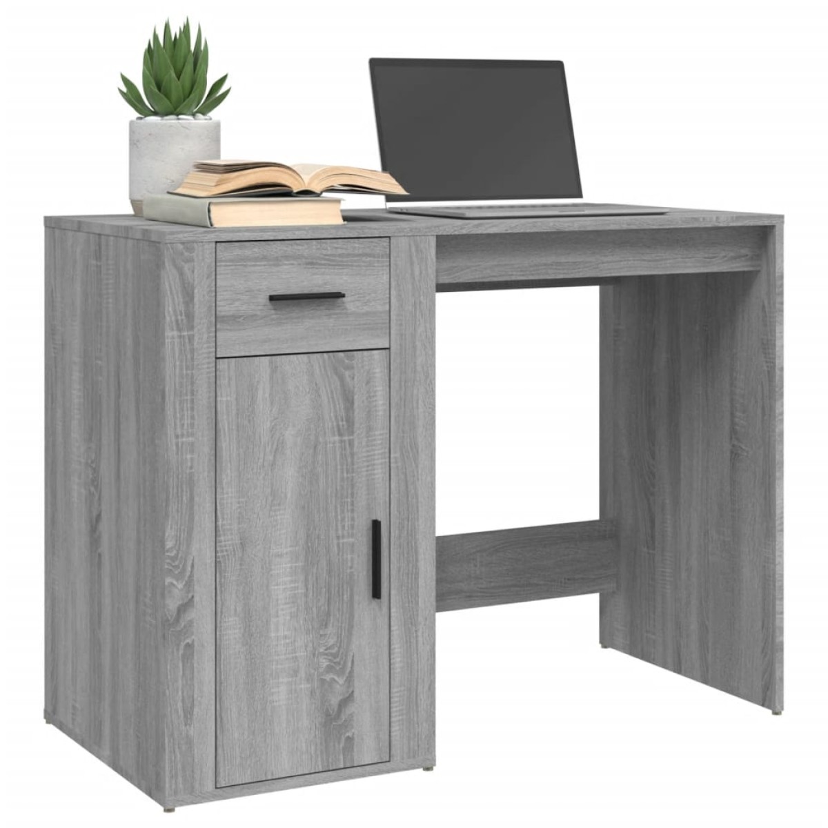 vidaXL Γραφείο Γκρι Sonoma 100 x 49 x 75 εκ. από Επεξεργασμένο Ξύλο