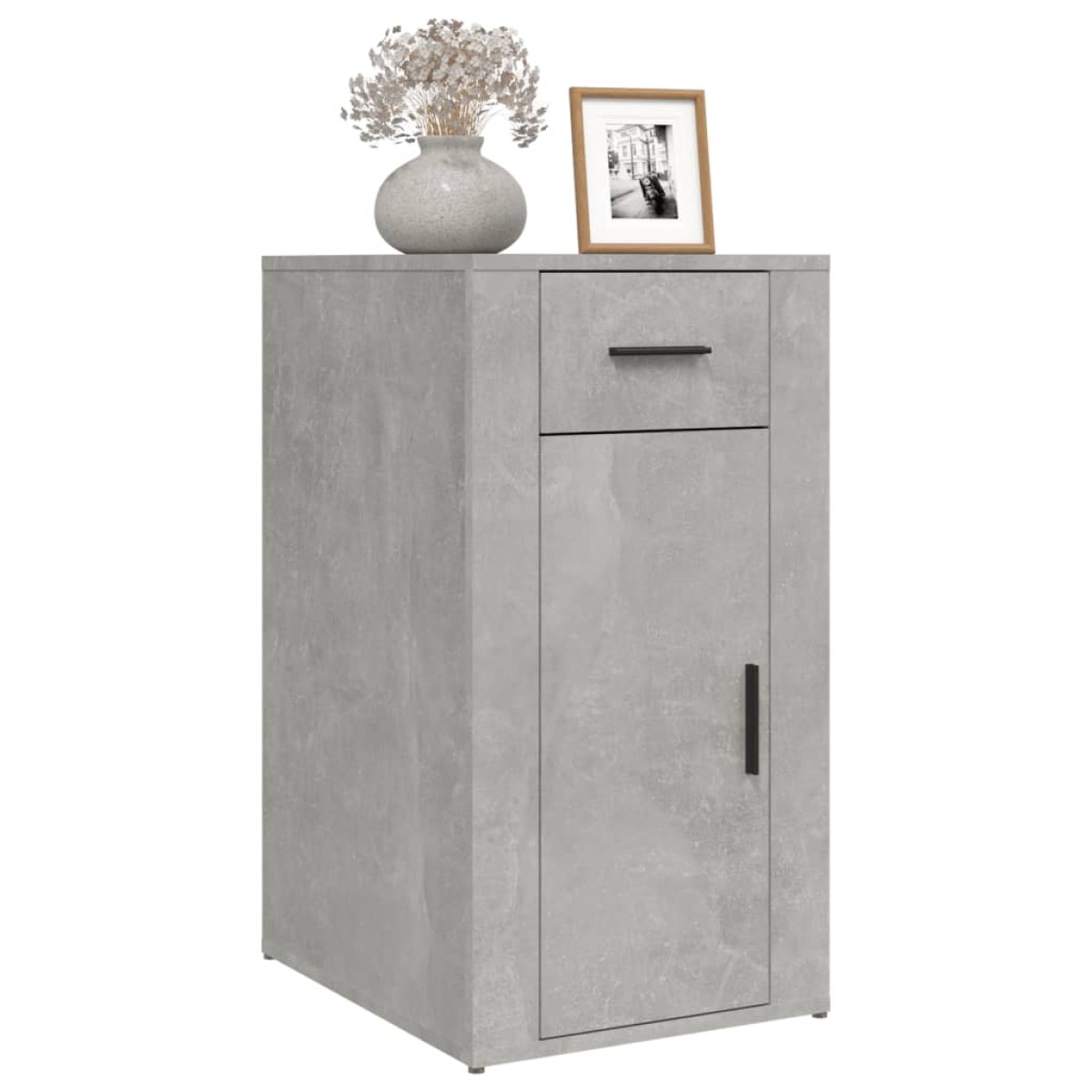 vidaXL Ντουλάπι Γραφείου Γκρι Σκυροδ. 40x49x75 εκ. Επεξεργασμένο Ξύλο