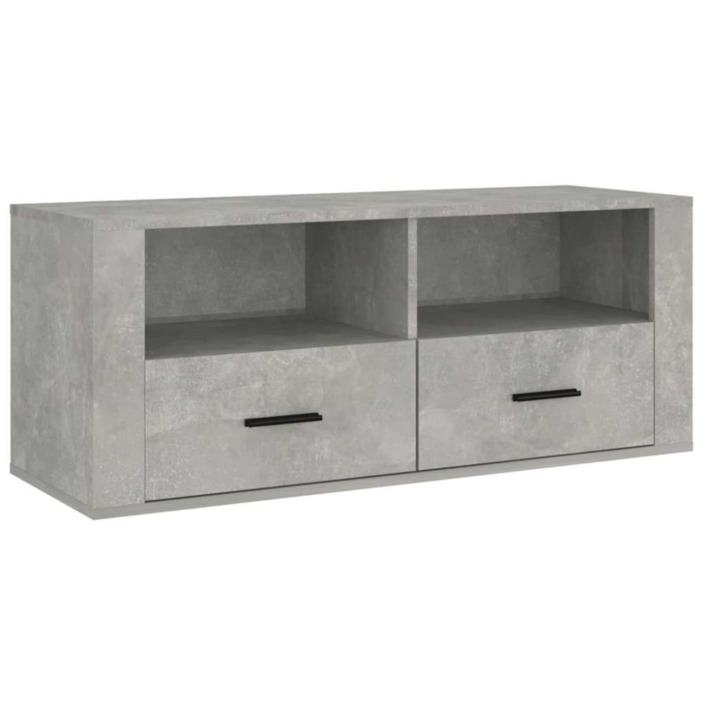 vidaXL Έπιπλο Τηλεόρασης Γκρι Σκυρ. 100x35x40 εκ. Επεξ. Ξύλο