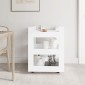 vidaXL Τρόλεϊ Κουζίνας Λευκό 60 x 45 x 80 εκ. από Επεξεργασμένο Ξύλο