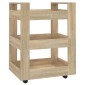 vidaXL Τρόλεϊ Κουζίνας Sonoma δρυς 60x45x80 εκ. από Επεξεργασμένο Ξύλο