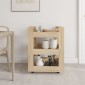 vidaXL Τρόλεϊ Κουζίνας Sonoma δρυς 60x45x80 εκ. από Επεξεργασμένο Ξύλο