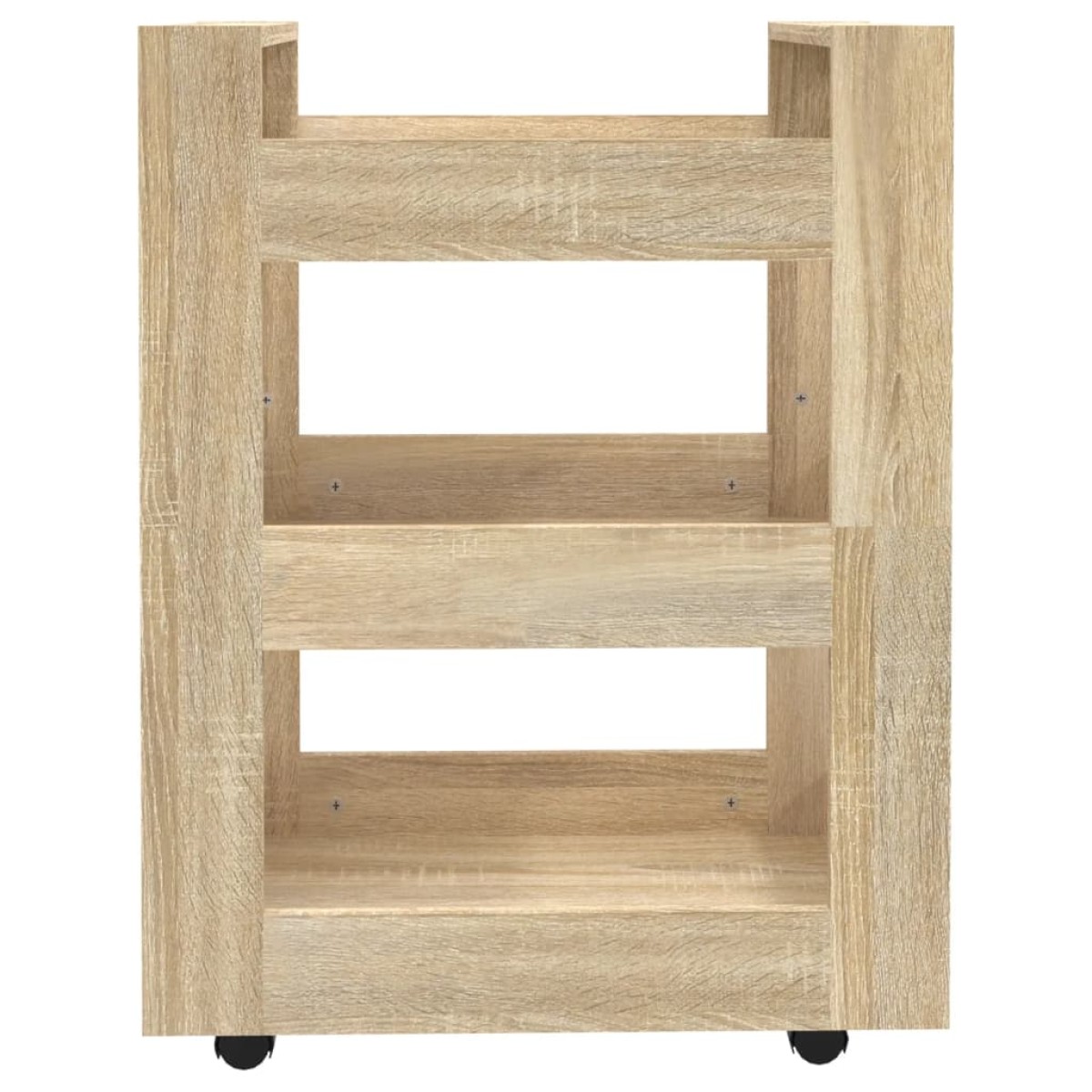 vidaXL Τρόλεϊ Κουζίνας Sonoma δρυς 60x45x80 εκ. από Επεξεργασμένο Ξύλο