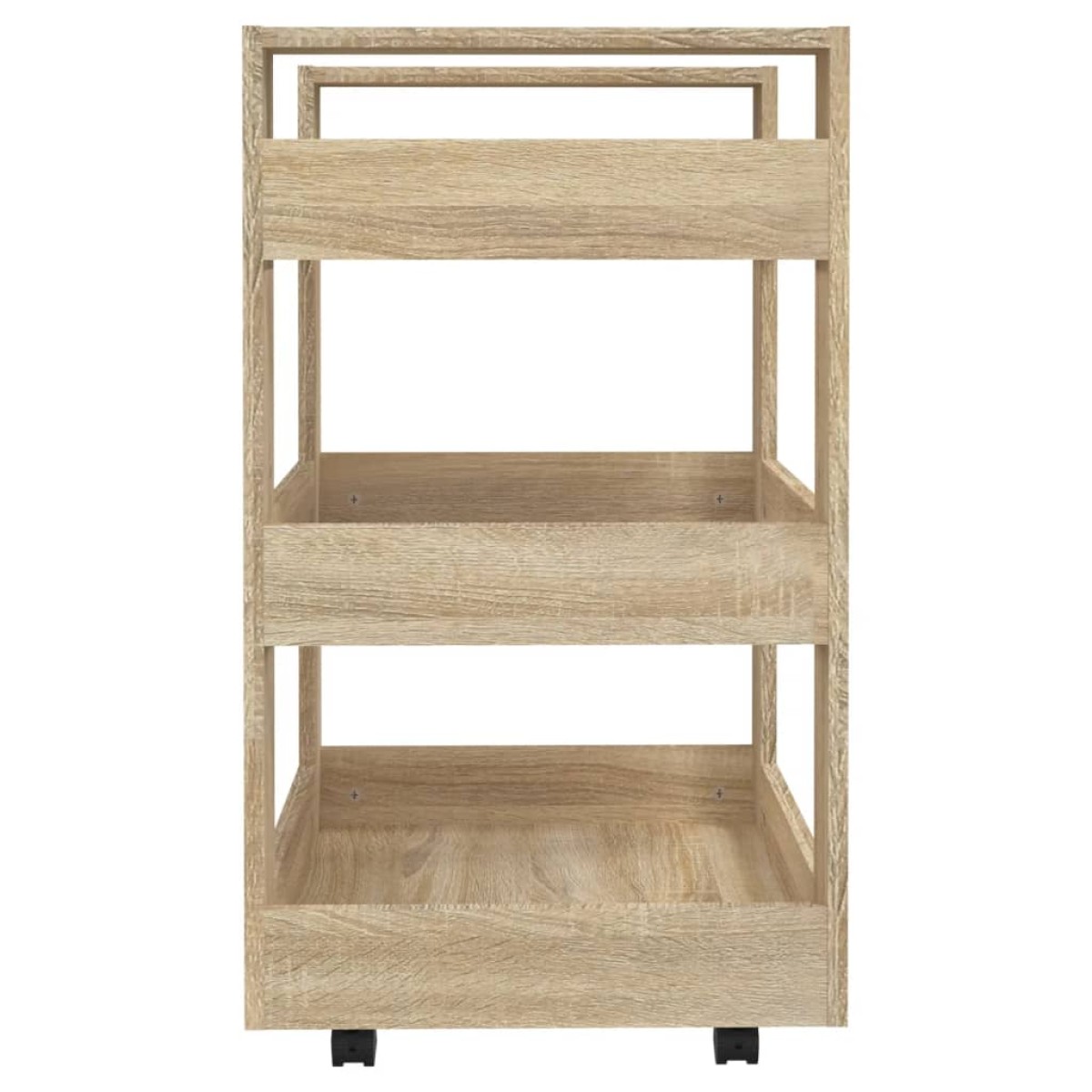 vidaXL Τρόλεϊ Κουζίνας Sonoma δρυς 60x45x80 εκ. από Επεξεργασμένο Ξύλο
