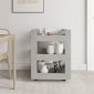 vidaXL Τρόλεϊ Κουζίνας Γκρι Σκυρ. 60x45x80 εκ. από Επεξεργασμένο Ξύλο