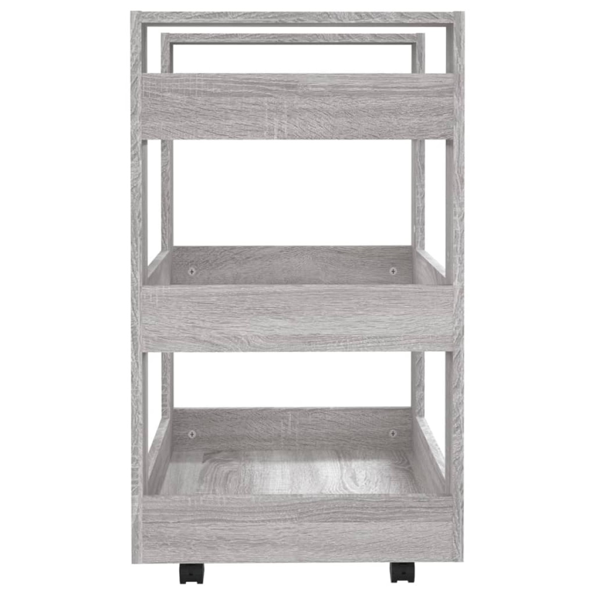 vidaXL Τρόλεϊ Κουζίνας Sonoma Γκρι 60x45x80 εκ. από Επεξεργασμένο Ξύλο