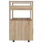 vidaXL Τρόλεϊ Κουζίνας Sonoma δρυς 60x45x80 εκ. από Επεξεργασμένο Ξύλο