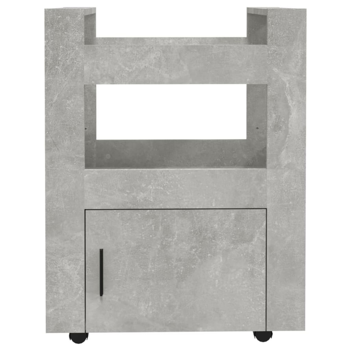 vidaXL Τρόλεϊ Κουζίνας Γκρι Σκυρ. 60x45x80 εκ. από Επεξεργασμένο Ξύλο