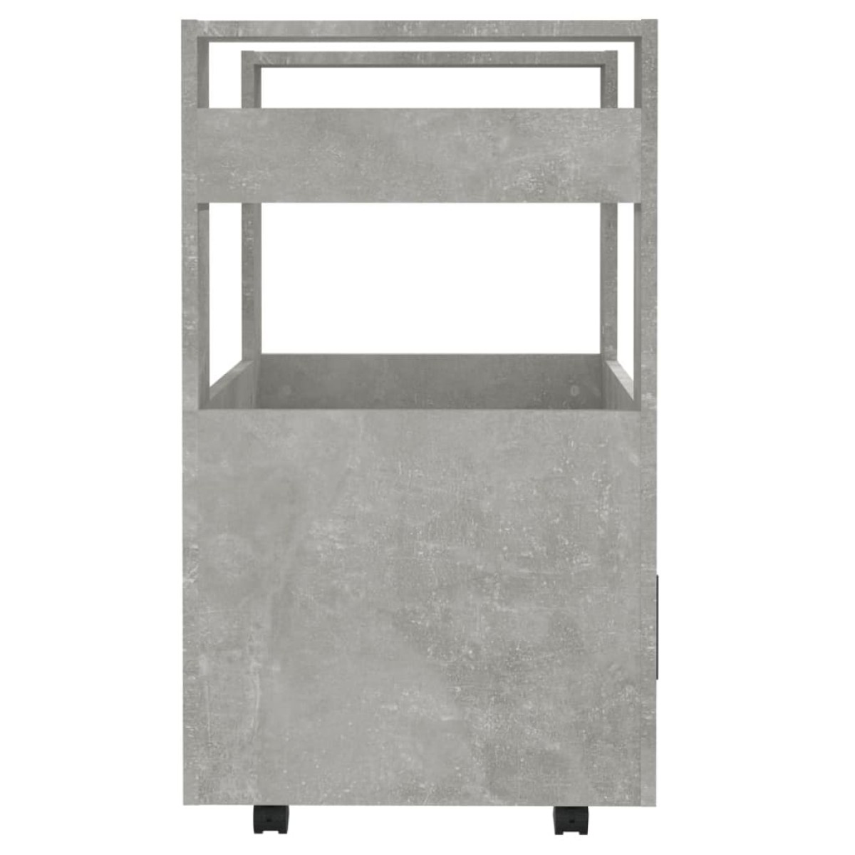 vidaXL Τρόλεϊ Κουζίνας Γκρι Σκυρ. 60x45x80 εκ. από Επεξεργασμένο Ξύλο