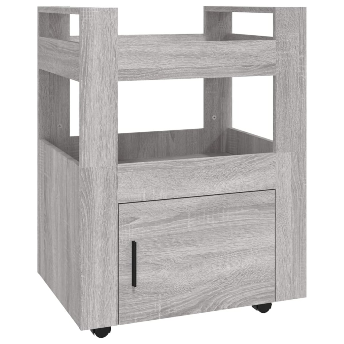vidaXL Τρόλεϊ Κουζίνας Sonoma Γκρι 60x45x80 εκ. από Επεξεργασμένο Ξύλο